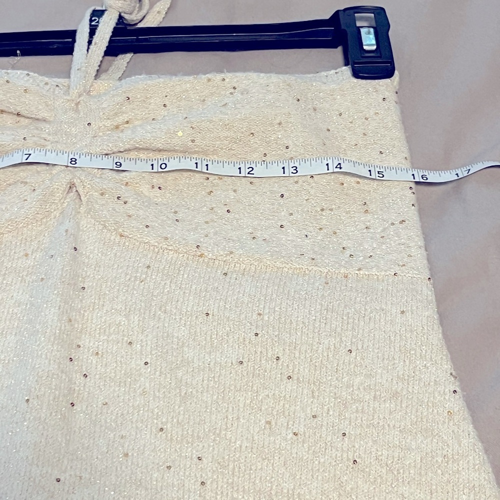 Wild Fable Tube midi dress. Ivory with metallic shine. Size Large - Picture 6 of 9